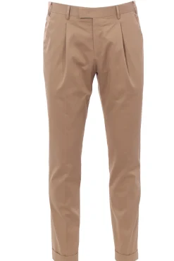 pantalone master 1p in cotone e seta stretch
