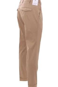 pantalone master 1p in cotone e seta stretch