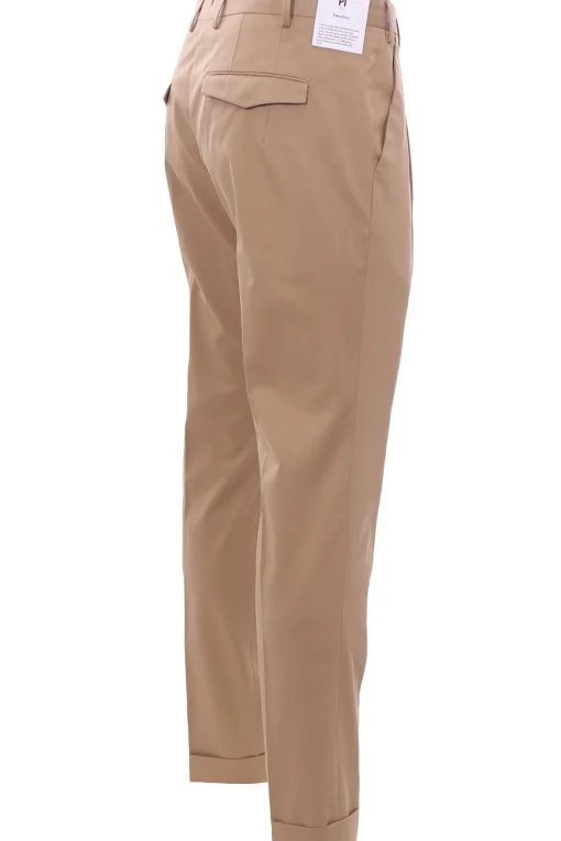 pantalone master 1p in cotone e seta stretch