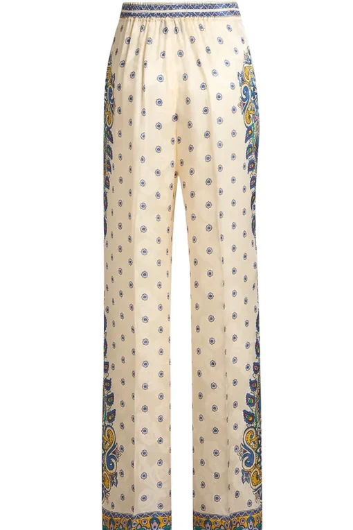 pantalone motivo medaglioni