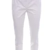 Pantaloni corso como in cotone con impunture