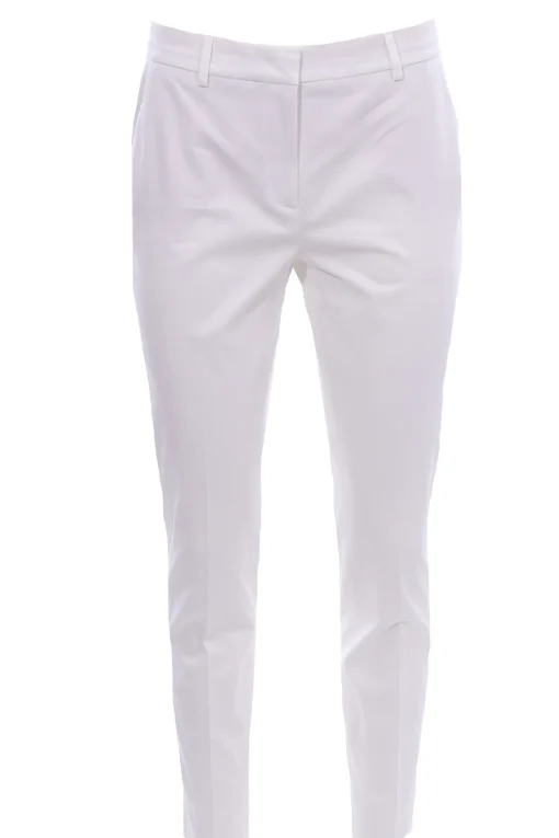 Pantaloni corso como in cotone con impunture