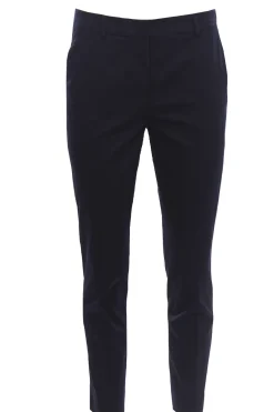 Pantaloni corso como in cotone con impunture