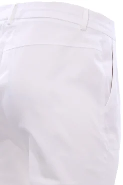 Pantaloni corso como in cotone con impunture