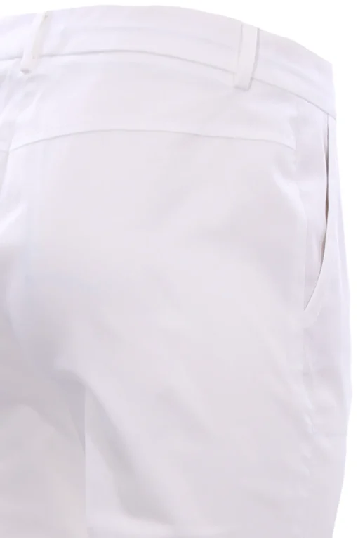 Pantaloni corso como in cotone con impunture