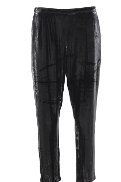 Pantaloni effetto spalmato