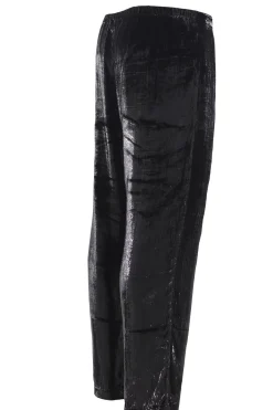 Pantaloni effetto spalmato