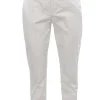 Pantaloni erin gamba stretta con risvolto