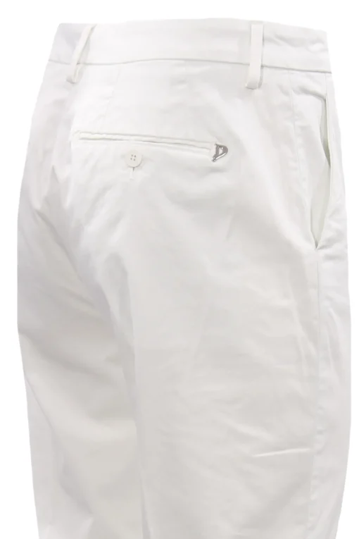 Pantaloni erin gamba stretta con risvolto