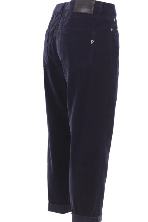 Pantaloni koons in velluto millerighe