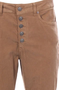 Pantaloni koons in velluto millerighe