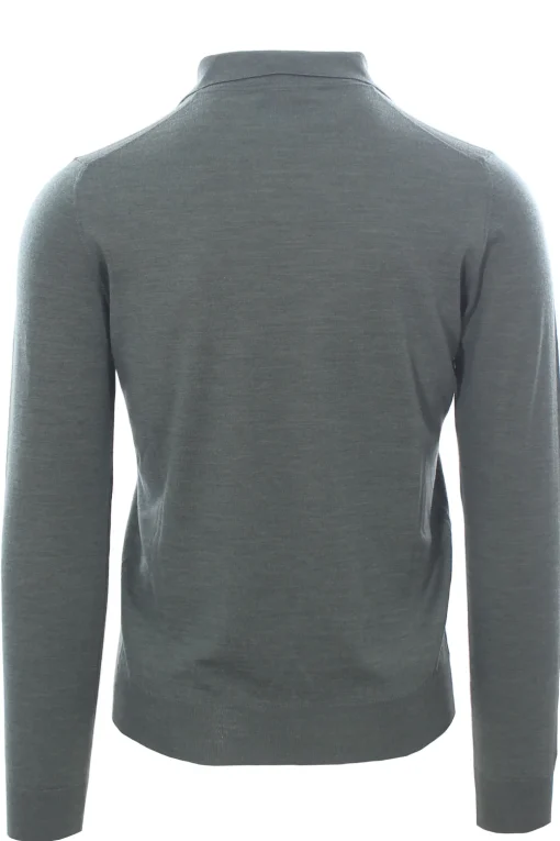 polo buttonless in lana wish loro piana