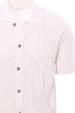 polo camicia cotone traforato