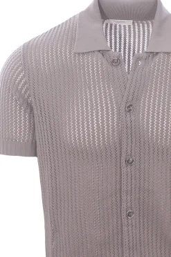 polo camicia cotone traforato