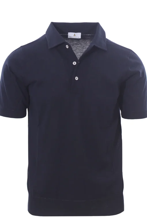 polo paramontura in cotone