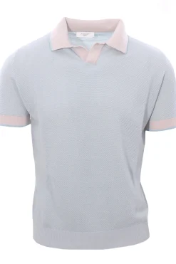 polo skipper cotone con contrasti