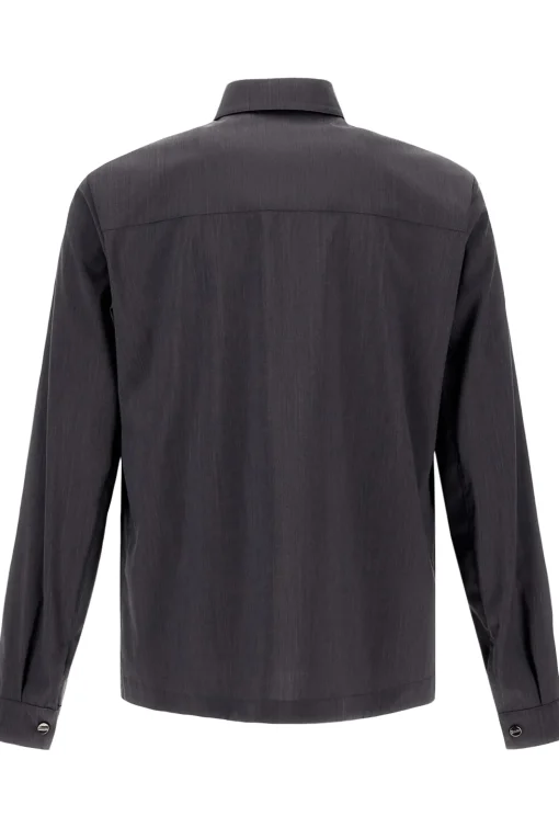 shirt jacket tech woven
