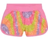 Shorts in felpa con paillettes