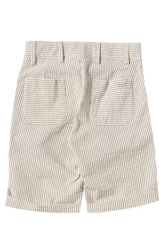 Shorts rigato in cotone