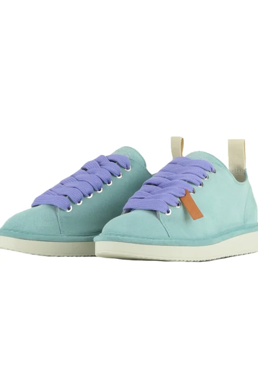 Sneakers allacciata in suede