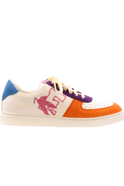 Sneakers in pelle con pegaso