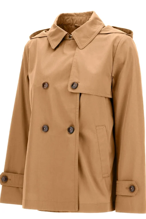 Trench corto in cotone