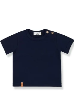 T-shirt girocollo in cotone stretch