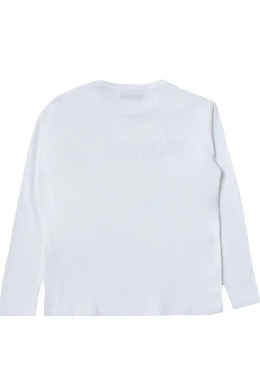 T-shirt girocollo in cotone logo