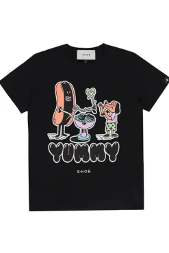 T-shirt hot dog in cotone