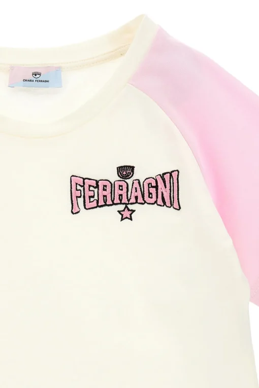 T-shirt in cotone bicolore