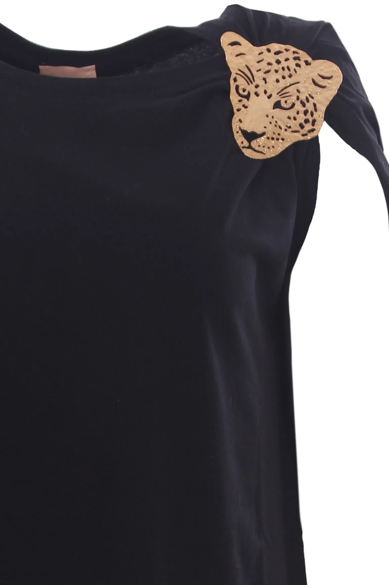T-shirt in cotone con applicazione